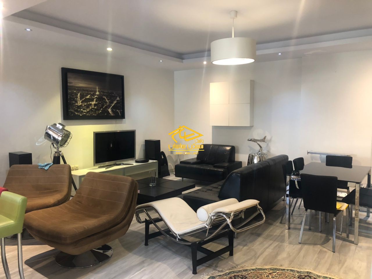 خريد آپارتمان در اوين ١٠٥ متر ٢ خواب خوش نقشه ويو ابدي در برج ديبا