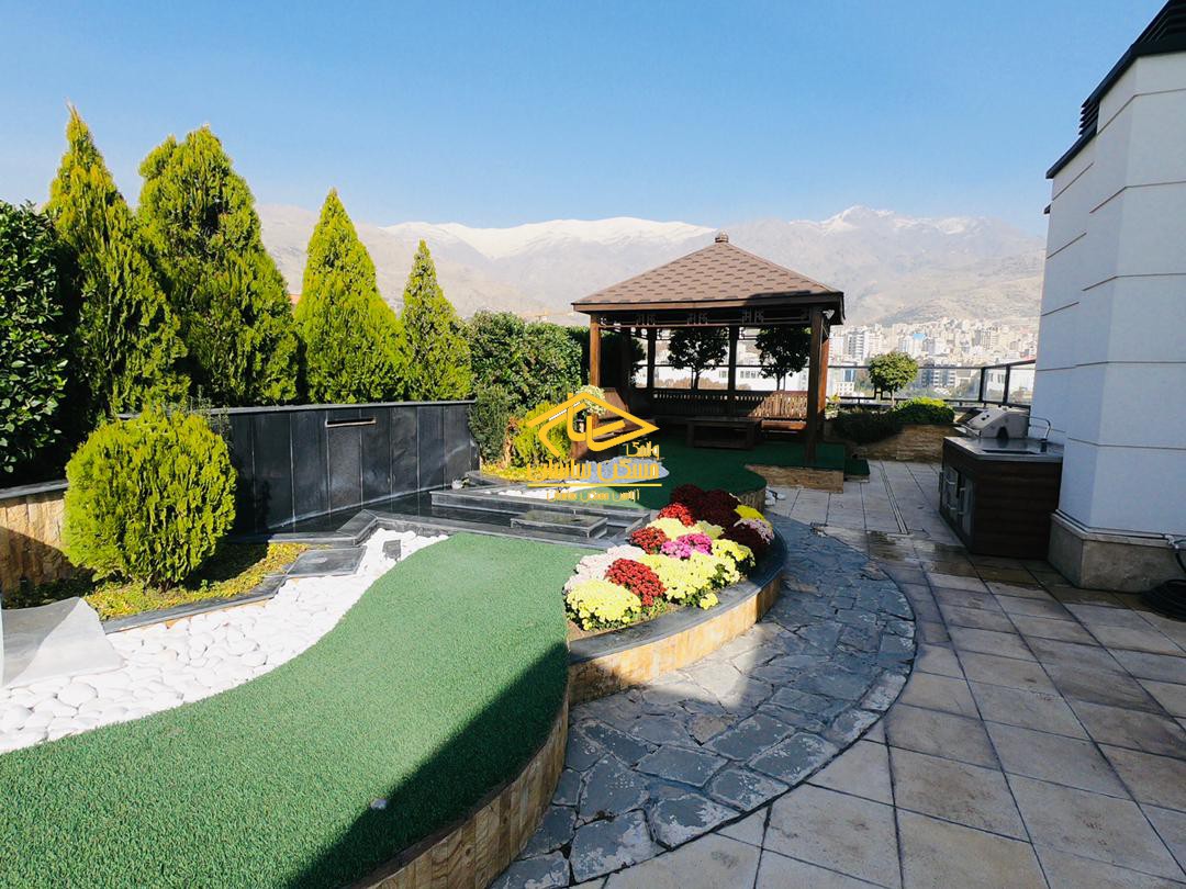 اجاره آپارتمان نوساز در فرشته ١٩٠ متر ٣ خواب خوش نقشه فول امكانات ٢ پاركينگ مشرف به باغ ٥٠٠٠ متري